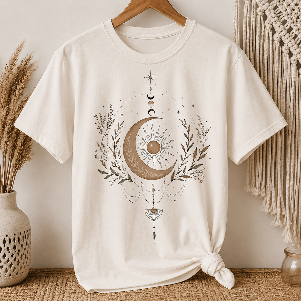 Mondzauber Shirt – Boho Spirit, Mondphasen & spirituelle Energie