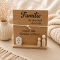 Holzschild „Familie ist das Seil, das hält“