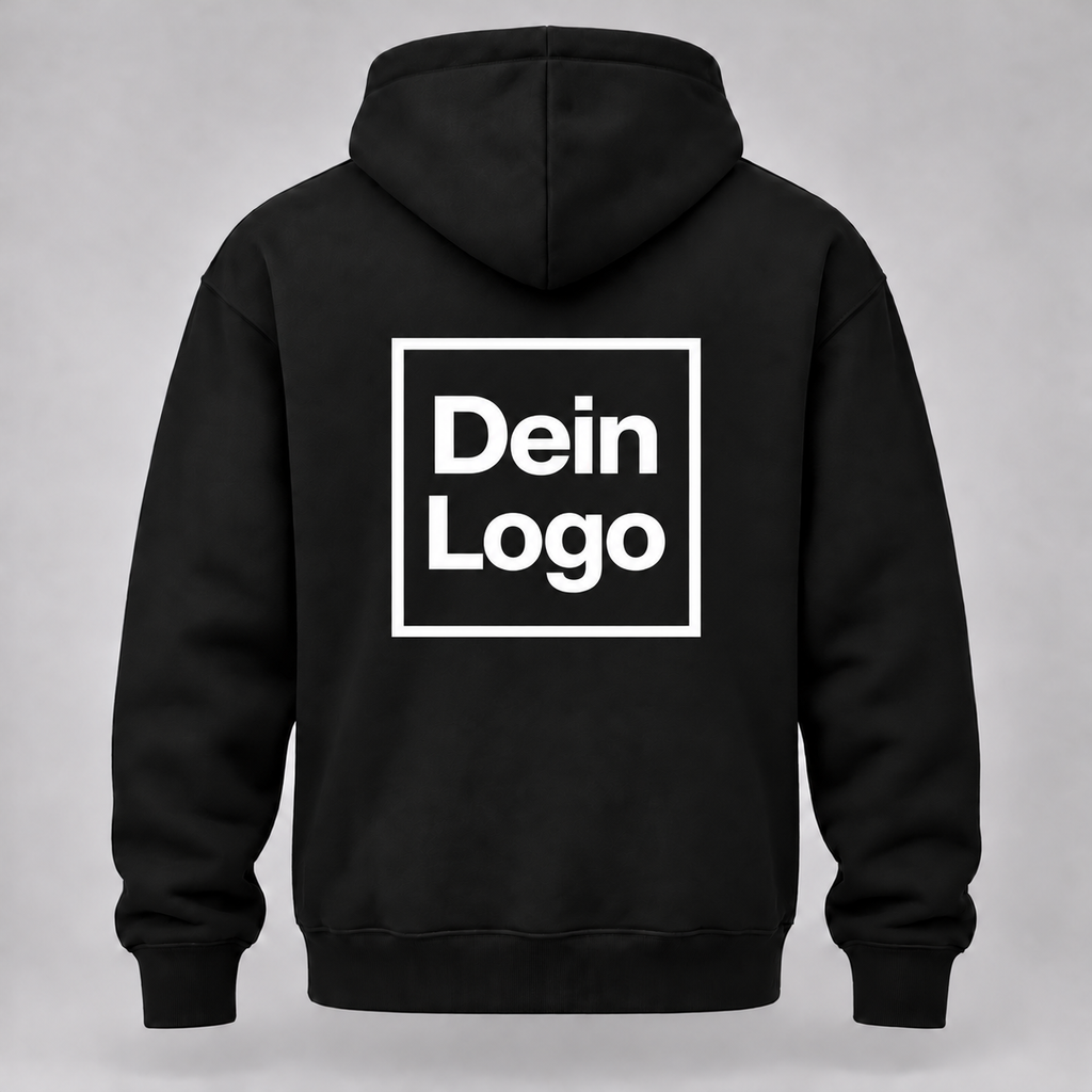 Personalisierter Hoodie mit eigenem Logo