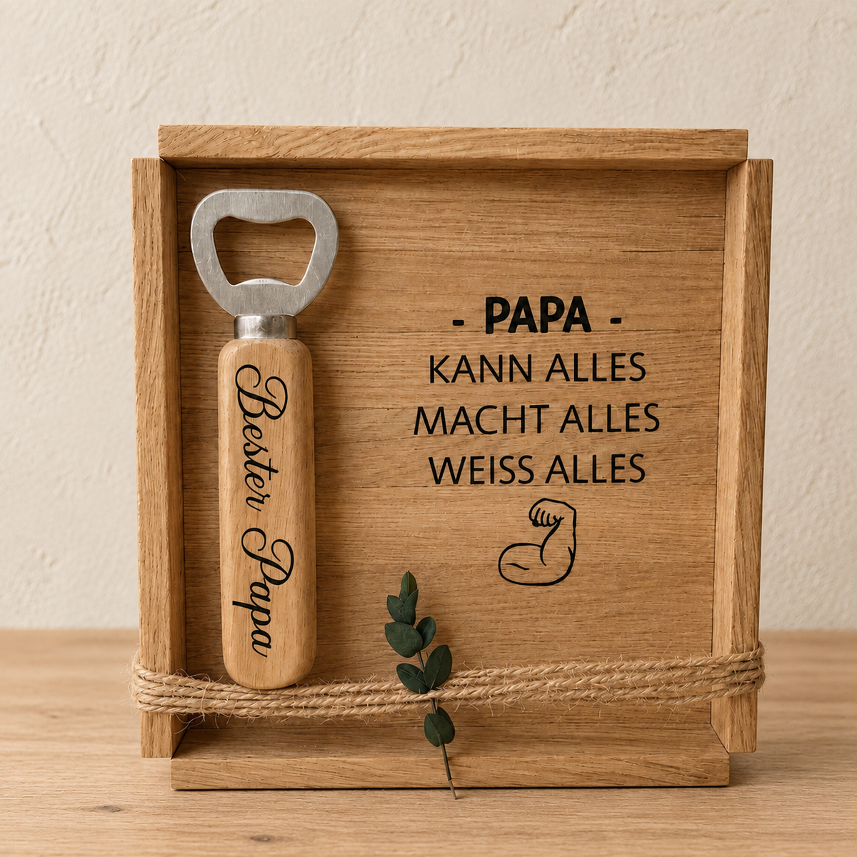 Papa-Geschenk mit Flaschenöffner