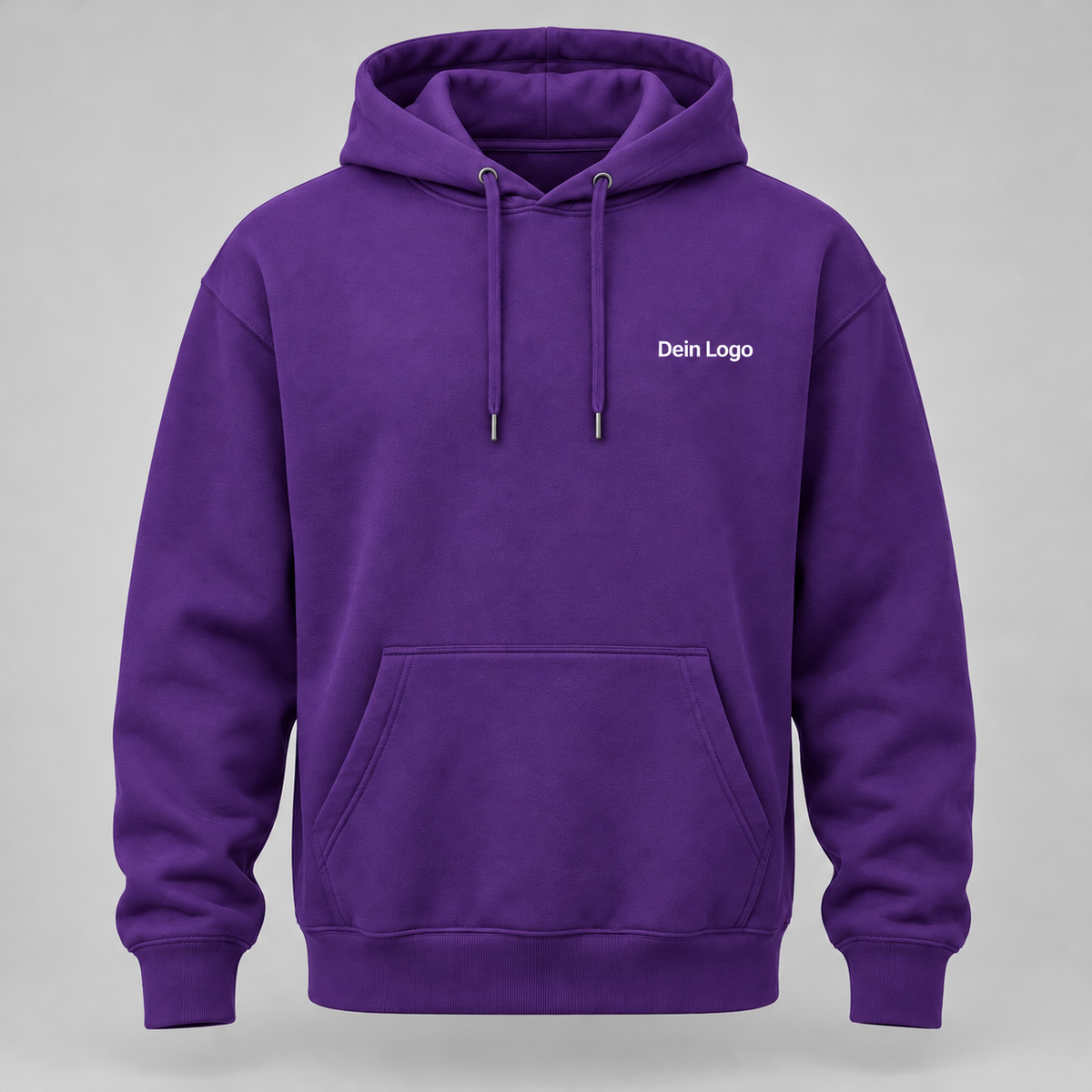 Personalisierter Hoodie – Lila – Vorderseite