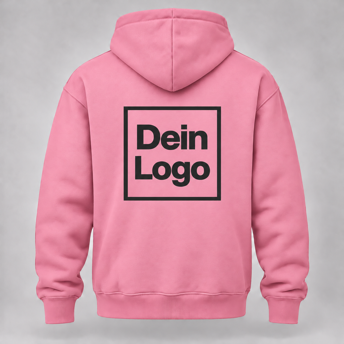 Personalisierter Hoodie – Rosa – Rückseite