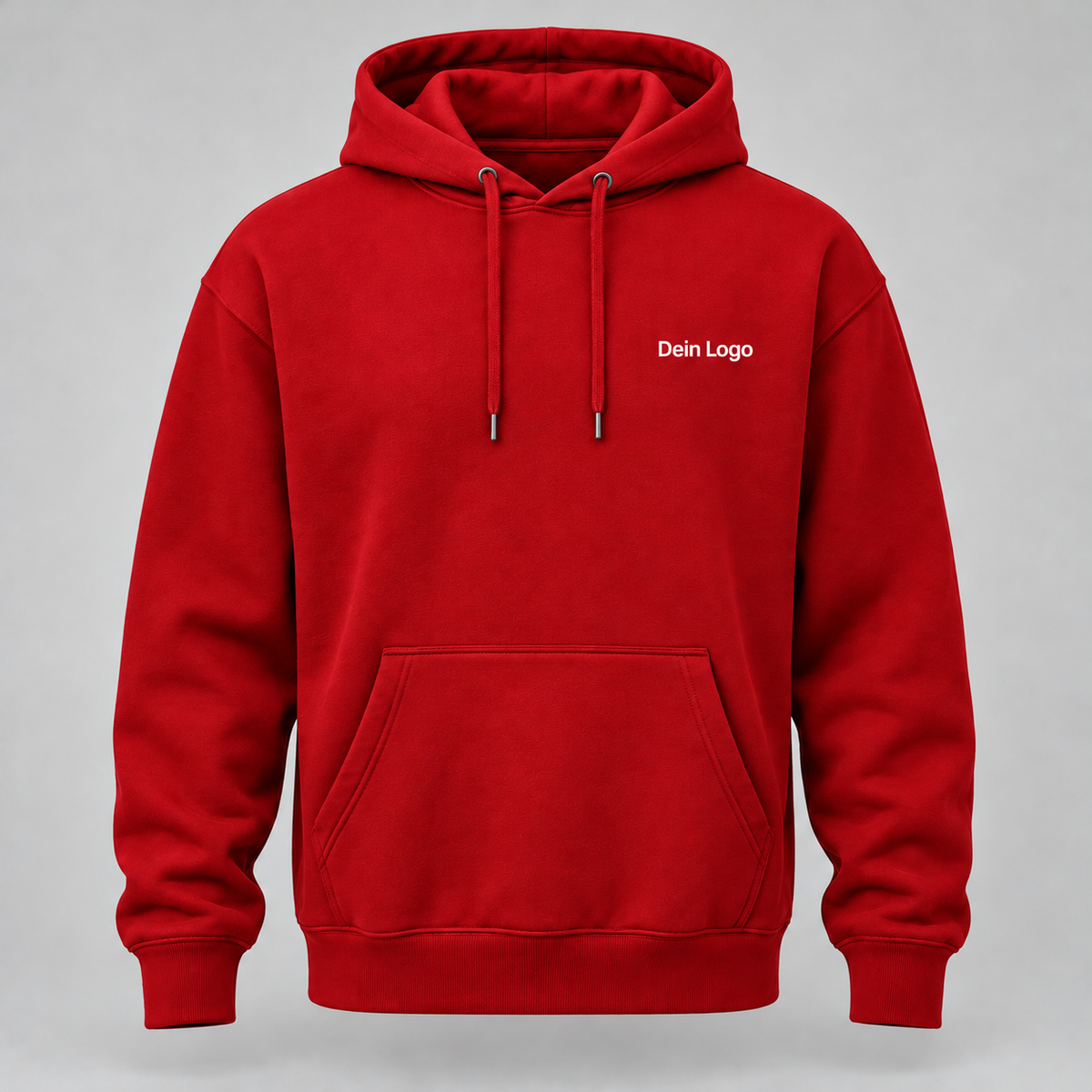 Personalisierter Hoodie – Rot – Vorderseite