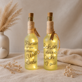 Lichtflasche Herzensleuchten – links Familie, rechts Schön dass es Dich gibt; Preis pro Flasche