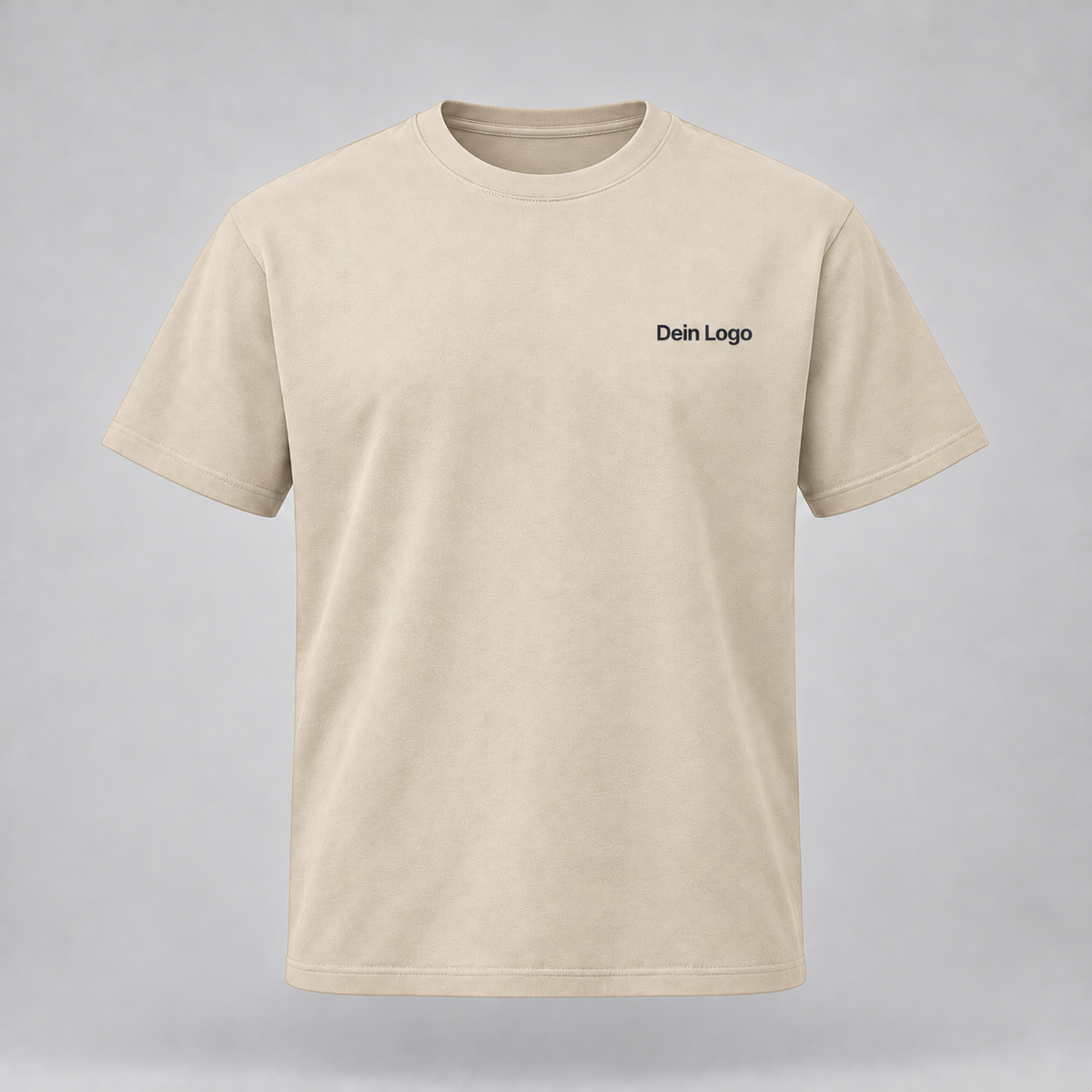 Personalisiertes T-Shirt – Beige – Vorderseite