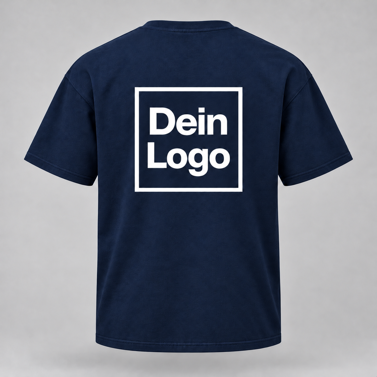 Personalisiertes T-Shirt – Marineblau – Rückseite