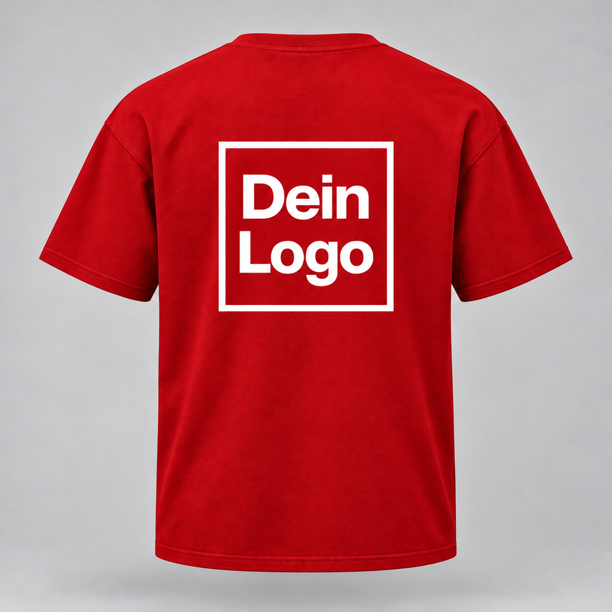 Personalisiertes T-Shirt – Rot – Rückseite
